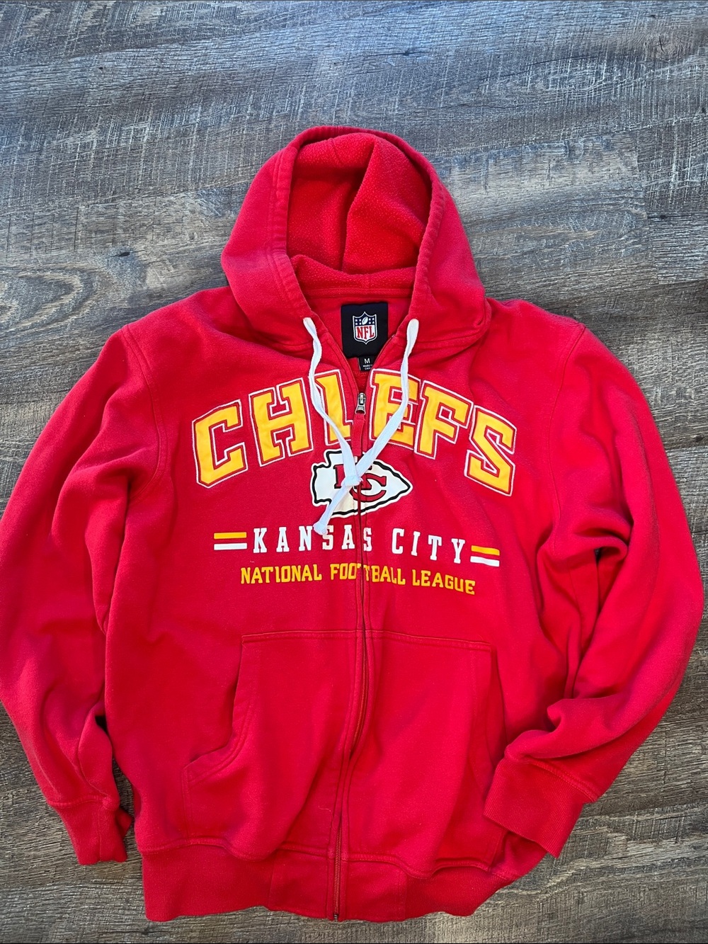 Kansas City Chiefs Red Zip Up Hoodie